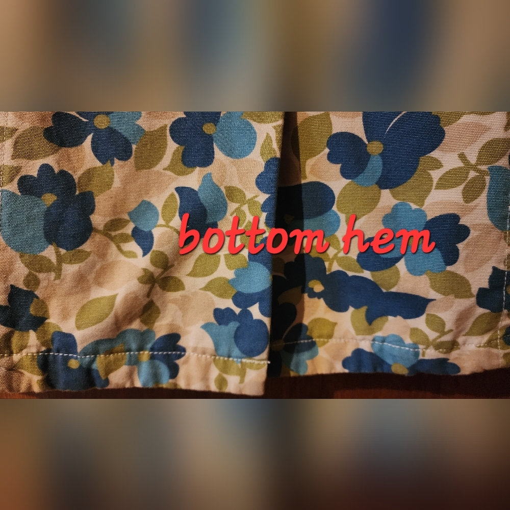 Old Navy Floral Cotton Trench - Picture 8 of 16